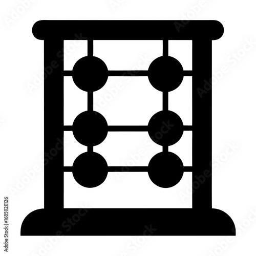 Abacus calculation icon