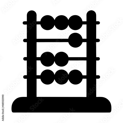 Abacus calculation icon