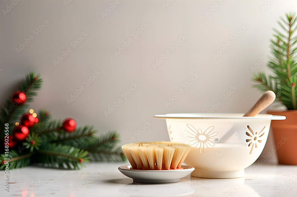 Fototapeta premium Festive Strainer and Noodles
