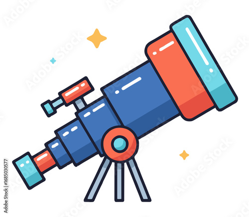 Explore the vast universe and discover distant galaxies with this vibrant and colorful telescope discovery tool, sparking curiosity and wonder for all ages
