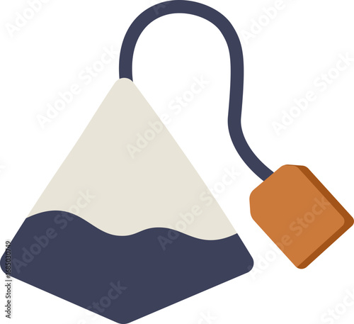 Pyramid Shaped Tea Bag Flat Icon