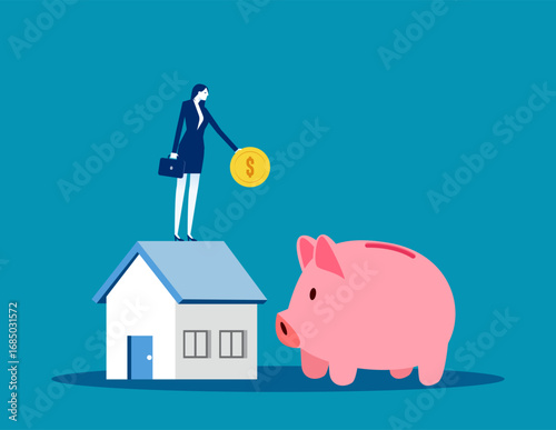 Investing. businessman and property speculation
