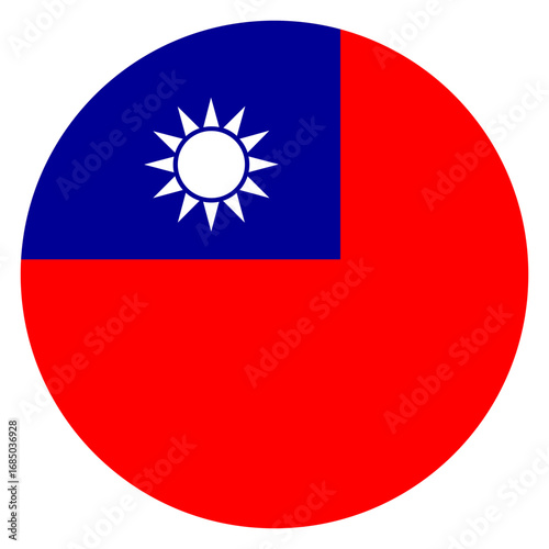 Flag of taiwan circle