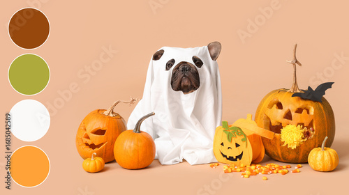 Cute French bulldog dressed...
