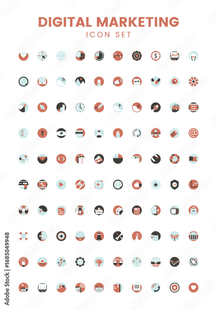 Naklejka premium icon sheet