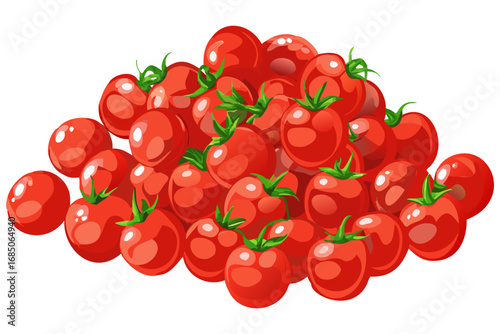 Fresh red ripe tomatoes against isolate. Tomato slice. fresh tometo with water drop.bunch the red tometos isolated.