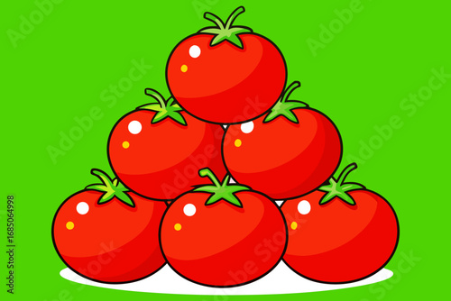 Fresh red ripe tomatoes against isolate. Tomato slice. fresh tometo with water drop.bunch the red tometos isolated.