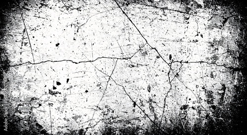 Distressed Black and White Grunge Texture Abstract Background Art