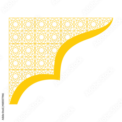 Islamic Geometric Pattern Corner Arch