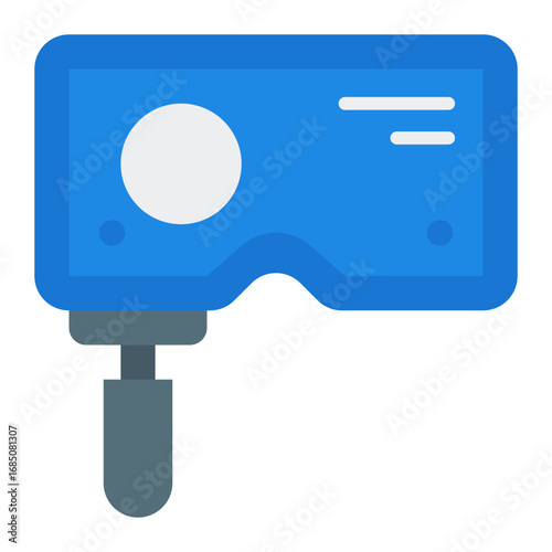 Multiestenope icon. Eye test device symbol. Vision screening and optometry collection. Flat Icon