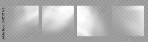 Sun glare and transparent diamond color blur with white vector effect.