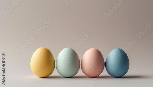 Wallpaper Mural Minimalist Easter Eggs Pastel Gradient Overhead Torontodigital.ca