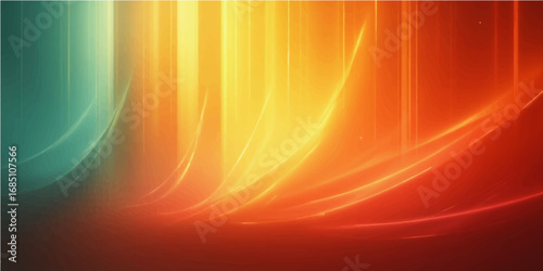 Abstract orange vector background with flowing waves and bright fiery design
