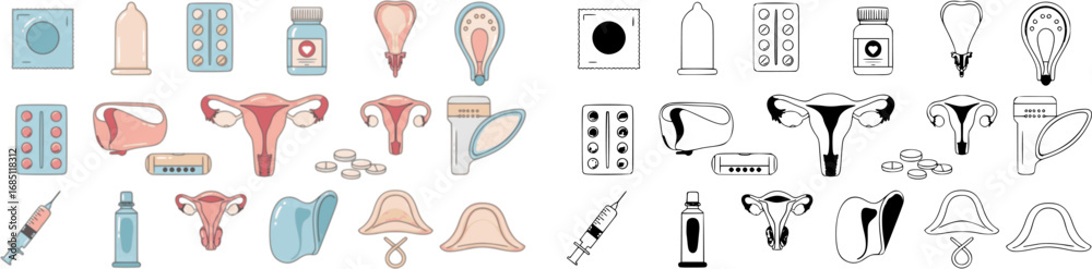 Obraz premium vector set of