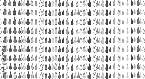 Abstract gray drops pattern repeating organic shapes simple minimalist design fabric textile wallpaper background