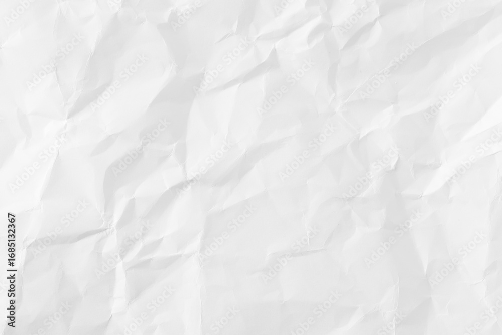 Obraz premium Crumpled White Paper Texture for Background or Design Usage