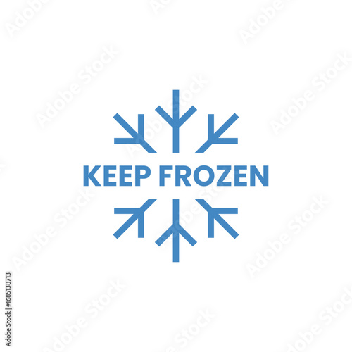 Frozen Product Geometric Keep Frozen Sign