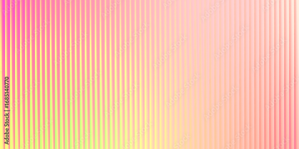 Obraz premium Yellow and pink vertical ribbed gradient background