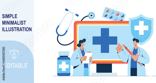 Vaccination concept vector illlustration