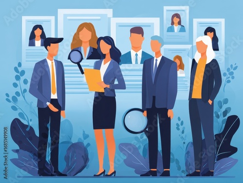 Professional recruitment process showcasing HR management strategies, talent screening, and hiring solutions to select qualified candidates for career growth and organizational success.
