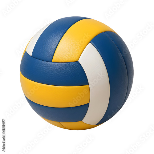 3D VOLLEYBALL isolated on white background