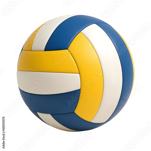 3D VOLLEYBALL isolated on white background