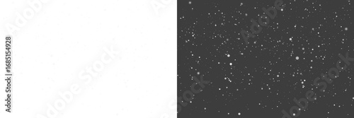 PNG Falling Snow and Snowflakes Overlay on Transparent Background
