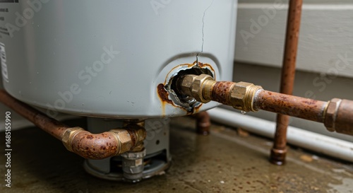 Leaking Damaged Water Heater