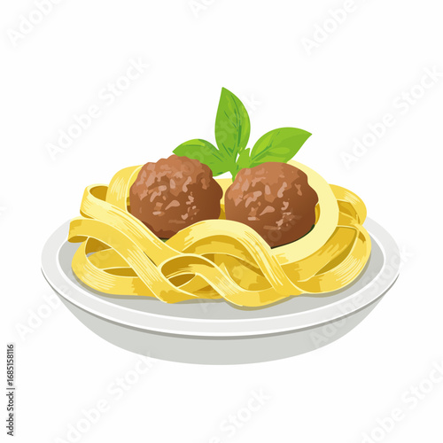 Pasta mit Fleischbällchen