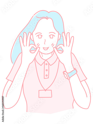 女性　イラスト