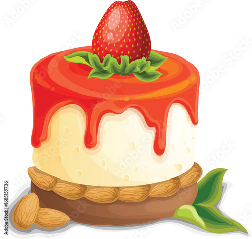 vector illustration of bakery sweet