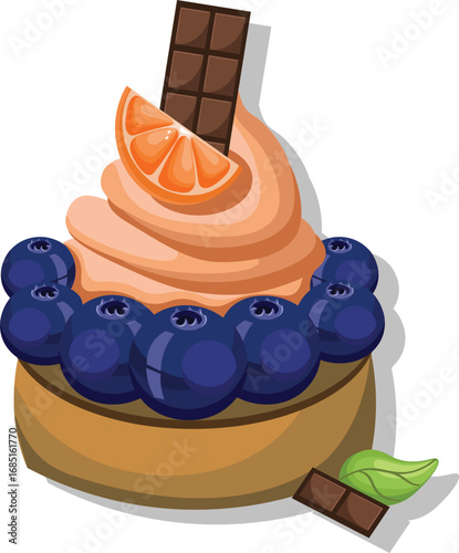 vector illustration of bakery sweet