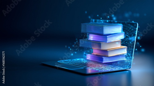 Modern Online Education and E-Learning Concept with Internet 