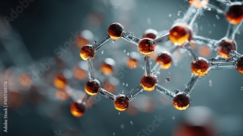 Detailed molecular structure visualization, showcasing advanced scientific research