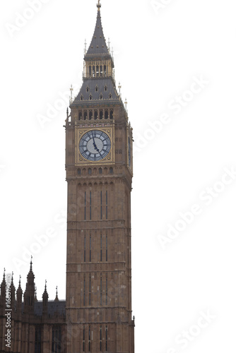Photography big ben london uk isolated on transparent background