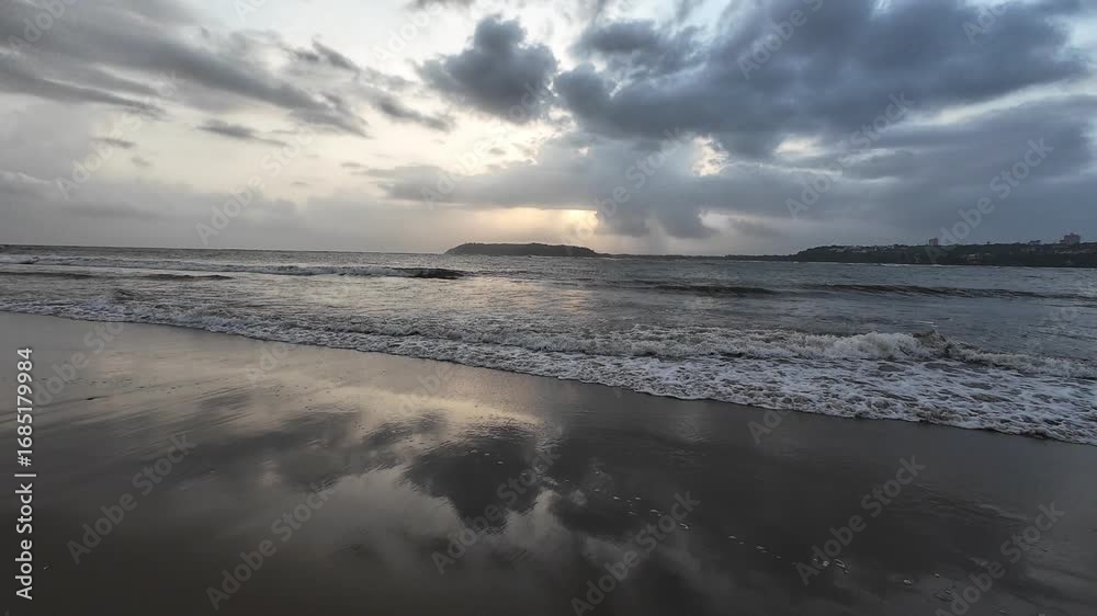 custom made wallpaper toronto digitalSerene Seascape with Dramatic Cloud Formation over Water