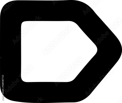 Creative spiral arrow for refresh, undo, or loop.