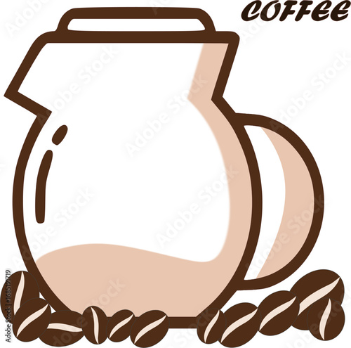 Coffee Shop Logo – Coffee Jug Icon