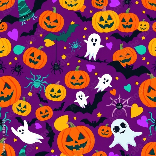 Halloween Seamless Pattern