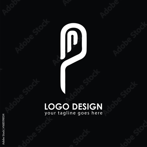 PN NP Logo Design, Creative Minimal Letter NP PN Monogram