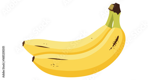 Healthy eating with fresh ripe yellow bananas a delicious tropical fruit for good nutrition