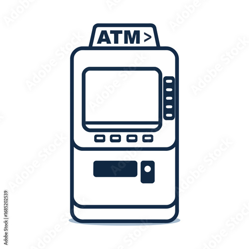 Convenient ATM machine for easy banking access, financial service, and money withdrawal solution