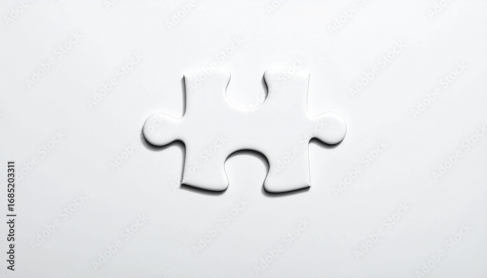 Fototapeta premium jigsaw puzzle pieces isolated on white 