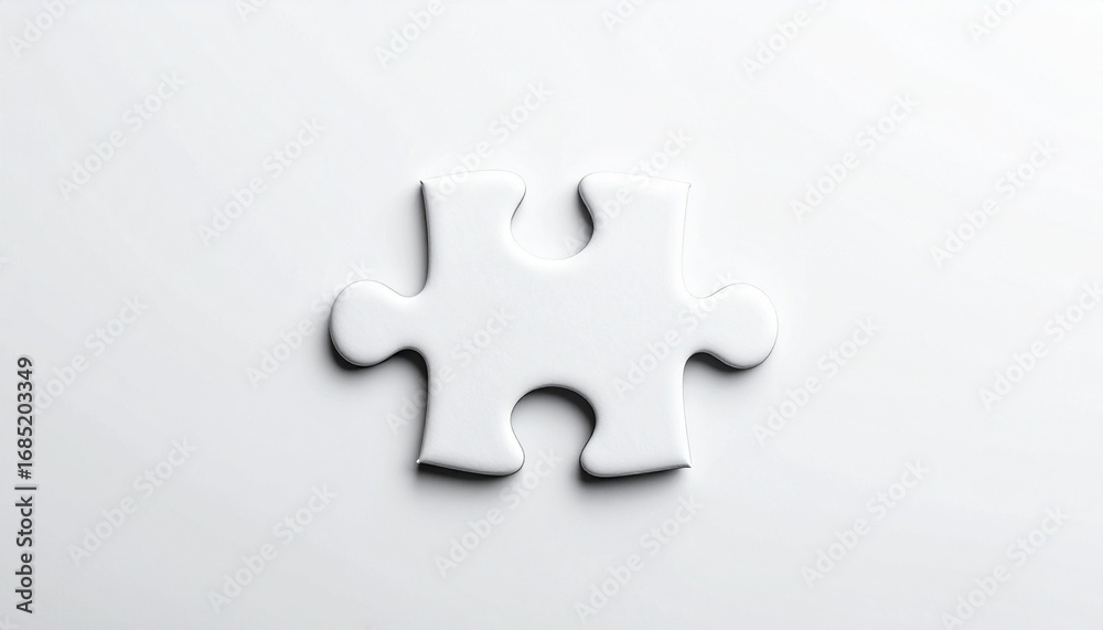 Obraz premium white puzzle pieces