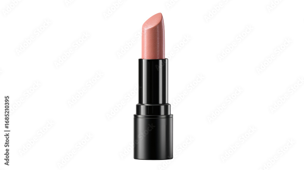 Fototapeta premium Red Lipstick with Metallic Silver Case