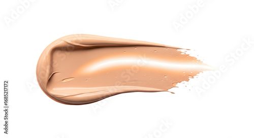 melted chocolate on white background