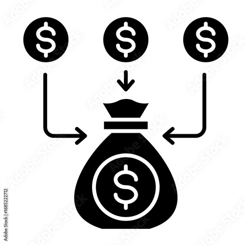 Debt  Icon Set Multiple Style Collection
