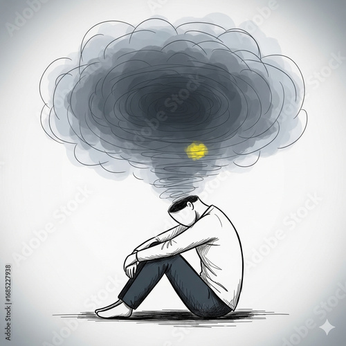 Mental Health and Sadness Concept