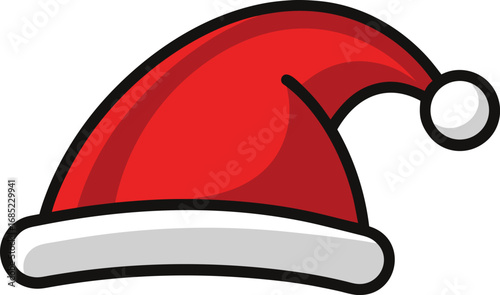 Santa Claus hat vector design. Christmas hat illustration