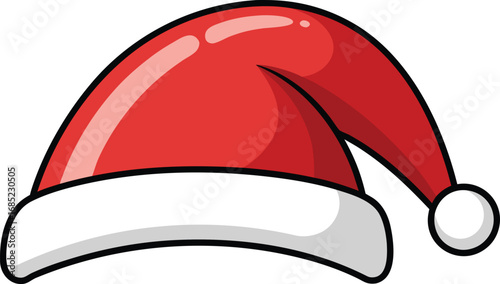 Santa Claus hat vector design. Christmas hat illustration